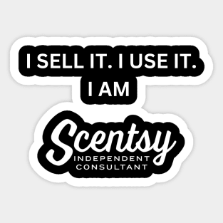 i sell it, i use it, i am scentsy independent consultant, Sticker